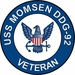 USS Momsen DDG-92 Veteran Decal Sticker