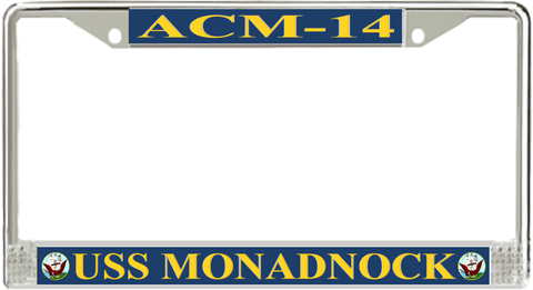 USS Monadnock ACM-14 License Plate Frame