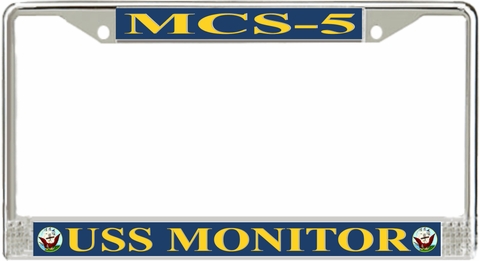 USS Monitor MCS-5 License Plate Frame