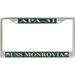 USS Monrovia APA-31 License Plate Frame