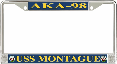 USS Montague AKA-98 License Plate Frame
