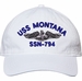 USS Montana SSN-794 with Dolphins Unstructured Dad Cap