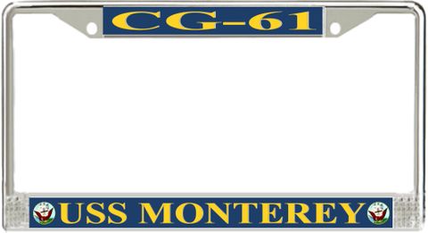USS Monterey CG-61 License Plate Frame