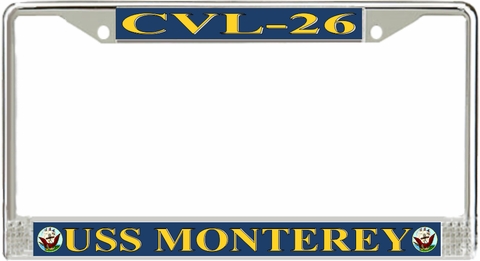 USS Monterey CVL-26 License Plate Frame