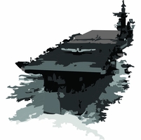 USS Monterey CVL-26 Merchandise Thumbnail Illustration