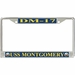 USS Montgomery DM-17 License Plate Frame