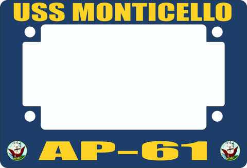 USS Monticello AP-61 Motorcycle Frame