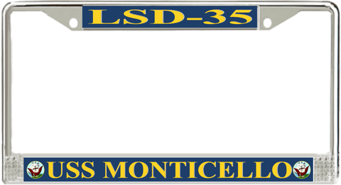 USS Monticello LSD-35 License Plate Frame