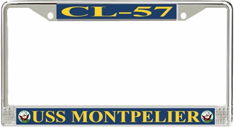 USS Montpelier CL-57 License Plate Frame