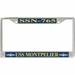 USS Montpelier SSN-765 License Plate Frame
