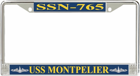 USS Montpelier SSN-765 License Plate Frame