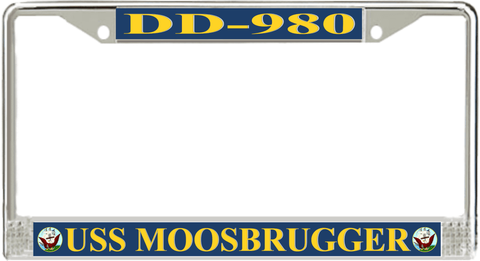 USS Moosbrugger DD-980 License Plate Frame