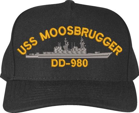 USS Moosbrugger DD-980 Ship Custom Embroidered Cap
