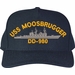 USS Moosbrugger DD-980 Ship Custom Embroidered Cap