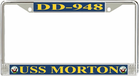 USS Morton DD-948 License Plate Frame