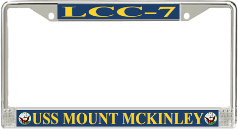 USS Mount McKinley LCC-7 License Plate frame