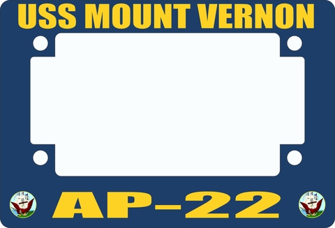 USS Mount Vernon AP-22 Motorcycle Frame