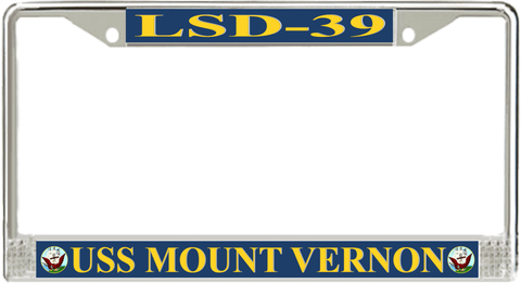 USS Mount Vernon LSD-39 License Plate Frame