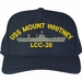 USS Mount Whitney LCC-20 Custom Embroidered Cap