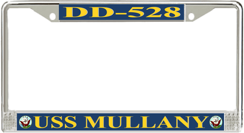 USS Mullany DD-528 License Plate Frame