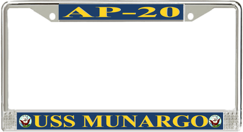 USS Munargo AP-20 License Plate Frame
