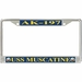 USS Muscatine AK-197 License Plate Frame