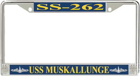 USS Muskallunge SS-262 License Plate Frame
