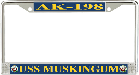 USS Muskingum AK-198 License Plate Frame