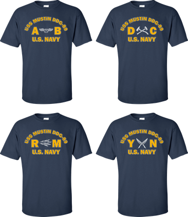 USS MUSTIN DDG-89 Rates Apparel