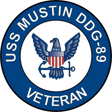 USS Mustin DDG-89 Veteran Decal Sticker