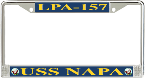 USS Napa LPA-157 License Plate frame