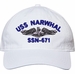USS Narwhal SSN-671 with Dolphins Unstructured Dad Cap