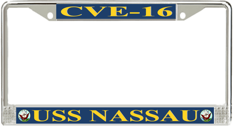 USS Nassau CVE-16 License Plate Frame