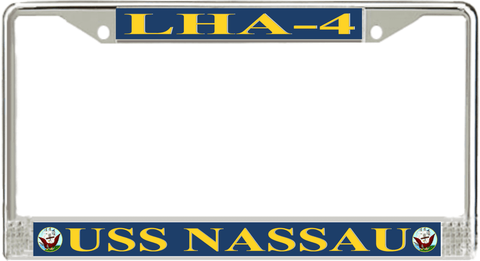 USS Nassau LHA-4 License Plate Frame