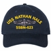 USS Nathan Hale SSBN-623 with Dolphins Unstructured Dad Cap