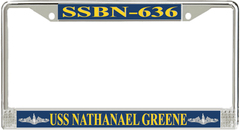USS Nathanael Greene SSBN-636 License Plate Frame