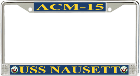 USS Nausett ACM-15 License Plate Frame