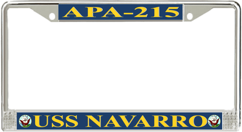 USS Navarro APA-215 License Plate Frame