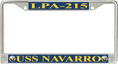 USS Navarro LPA-215 License Plate frame