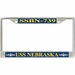 USS Nebraska  SSBN-739 License Plate Frame