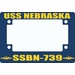 USS Nebraska SSBN-739 Motorcycle Frame