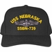 USS Nebraska SSBN-739 Submarine Custom Embroidered Cap