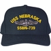 USS Nebraska SSBN-739 Submarine Custom Embroidered Cap