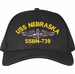 USS Nebraska SSBN-739 Submarine Custom Embroidered Cap