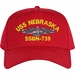 USS Nebraska SSBN-739 Submarine Custom Embroidered Cap