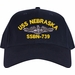 USS Nebraska SSBN-739 Submarine Custom Embroidered Cap