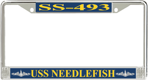 USS Needlefish SS-493 License Plate Frame