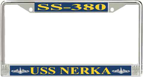 USS Nerka SS-380 License Plate Frame