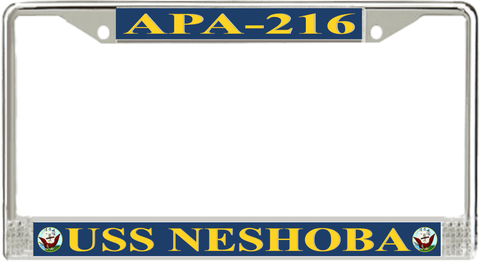USS Neshoba APA-216 License Plate Frame