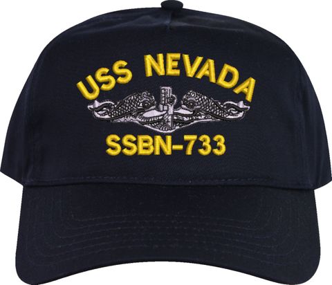 USS Nevada SSBN-733 Embroidered Cap